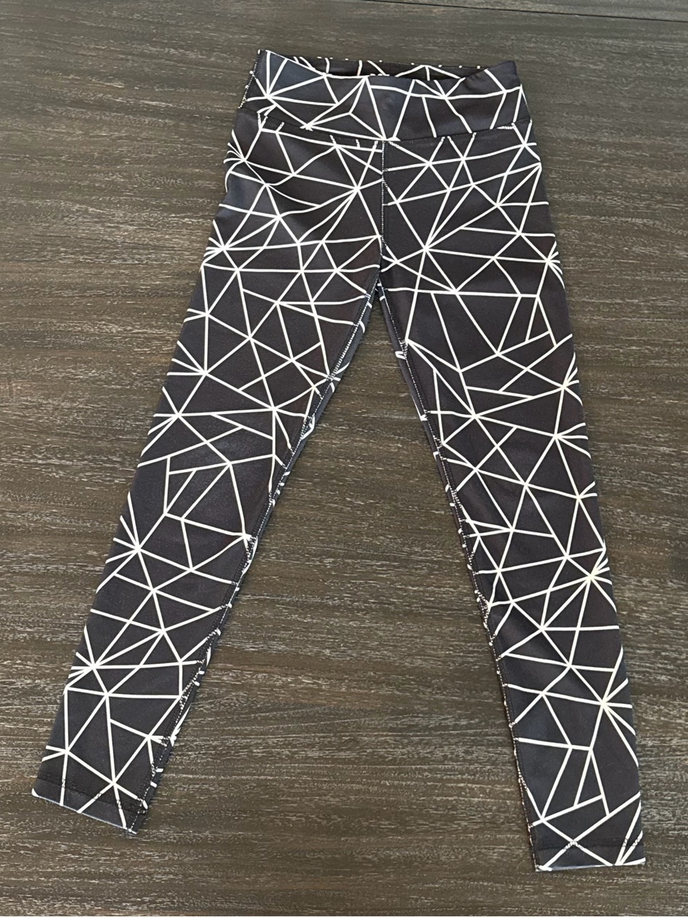 DSG Girls Black and White Leggings Small (8/9)